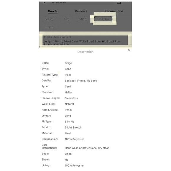 Tie Backless Dress - Picture 11 of 11